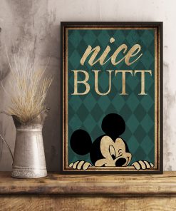 mickey mouse nice butt retro poster 3