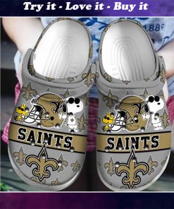 national football league new orleans saints and snoopy crocs