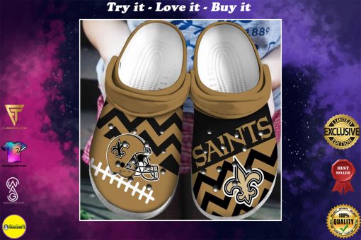 new orleans saints helmet football team crocs - Copy