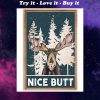 nice butt deer winter poster