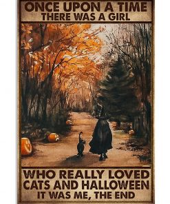 once upon a time there was a girl who really loved cats and halloween poster 1