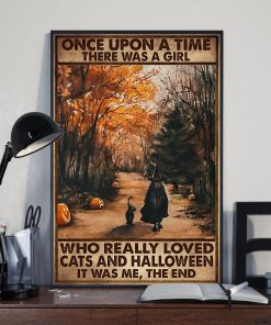 once upon a time there was a girl who really loved cats and halloween poster 3