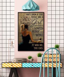 once upon a time there was a girl who really loved music and wine poster 3