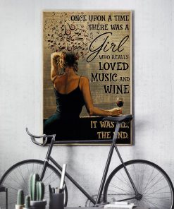 once upon a time there was a girl who really loved music and wine poster 4