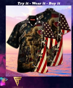 proud memories veteran land of the free hawaiian shirt
