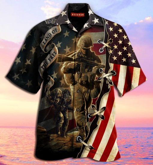 proud memories veteran land of the free hawaiian shirt 3
