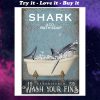 shark co and bath soap established wash your fins retro poster
