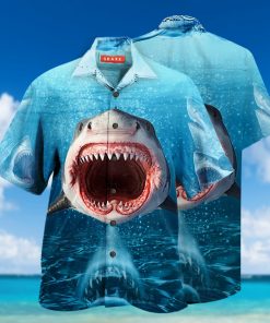show your teeth shark full printing hawaiian shirt 1