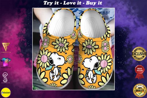 snoopy and charlie brown daisy crocs - Copy