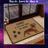 sorry if you trip over my wiener dachshund doormat