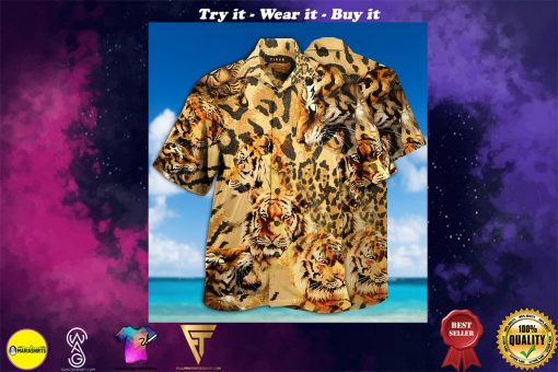 stay cool tiger full printing hawaiian shirt