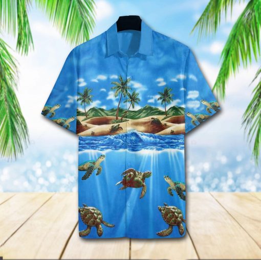 turtle sea full printing hawaiian shirt 1 - Copy