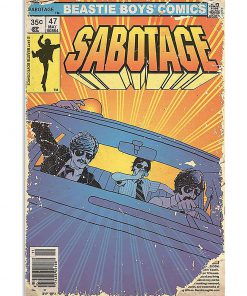 vintage beastie boys comics sabotage poster 1