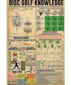 vintage disc golf knowledge poster 1