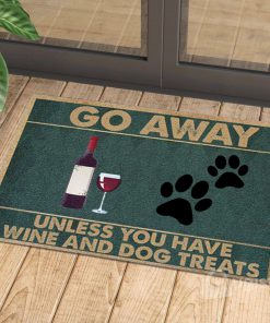vintage go away unless you have wine and dog treats doormat 1 - Copy (2)