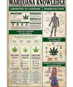 vintage marijuana knowledge poster 1