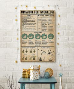 vintage miniature golf knowledge poster 4