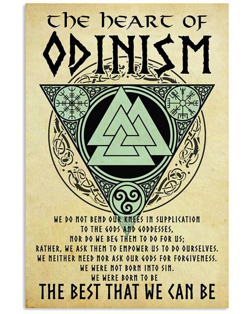 vintage viking the heart of odinism the best that we can be poster 1