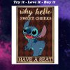 why hello sweet cheeks have a seat stitch retro poster