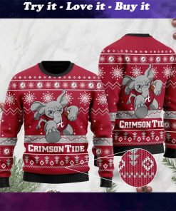 alabama crimson tide football christmas ugly sweater