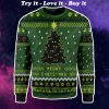 black cat christmas tree all over printed ugly christmas sweater