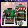 black cat what pattern full printing christmas ugly sweater