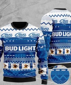 bud light beer pattern full printing christmas ugly sweater 2 - Copy (2)