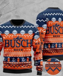 busch light beer pattern full printing christmas ugly sweater 2