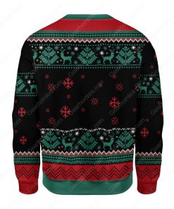 christmas tree sign language i love you all over printed ugly christmas sweater 5
