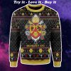 coat of arms of pope benedict xvi all over printed ugly christmas sweater