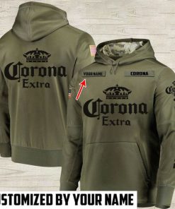custom name corona extra beer full printing hoodie