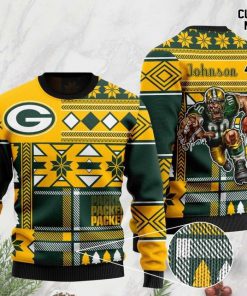 custom name green bay packers football team christmas ugly sweater 2 - Copy (2)