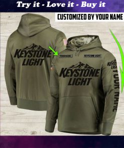 custom name keystone light beer full printing shirt