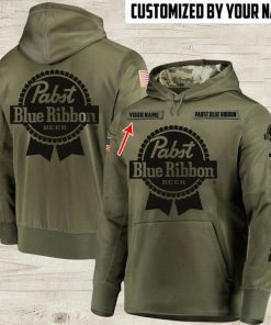 custom name pabst blue ribbon beer full printing shirt 2