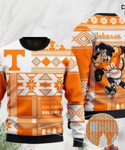 custom name tennessee volunteers football christmas ugly sweater 2