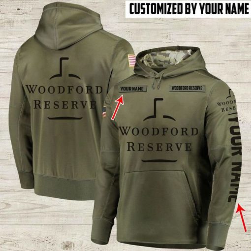 custom name woodford reserve whiskey bourbon full printing hoodie 1