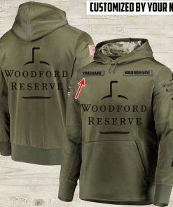 custom name woodford reserve whiskey bourbon full printing hoodie