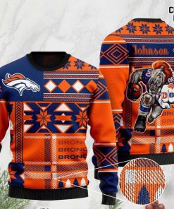 custome name denver broncos football team christmas ugly sweater 2 - Copy (3)