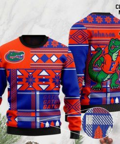 custome name florida gators football christmas ugly sweater 2