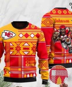 custome name kansas city chiefs football team christmas ugly sweater 2