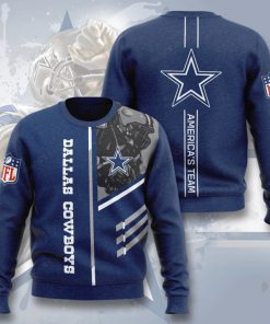 dallas cowboys america's team full printing ugly sweater 2
