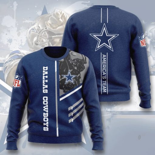 dallas cowboys america's team full printing ugly sweater 3