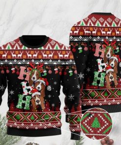 dog lover basset hound ho ho ho christmas ugly sweater 2 - Copy (2)