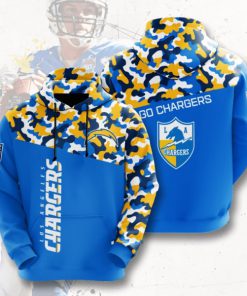 go chargers los angeles chargers camo full printing hoodie 1