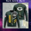 green bay packers go pack go full printing ugly sweater