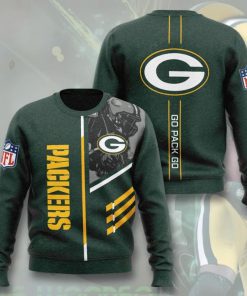 green bay packers go pack go full printing ugly sweater 3