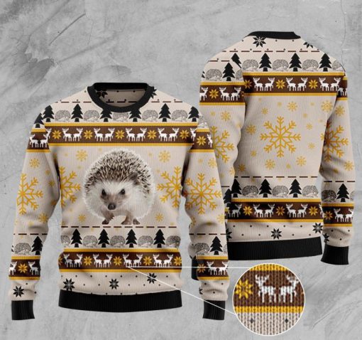 hedgehog pattern full printing christmas ugly sweater 2 - Copy (3)