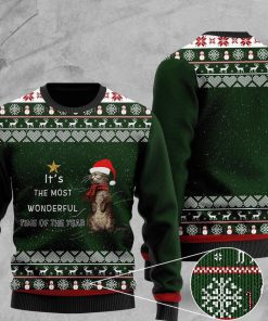 its the most wonderful time of the year otter christmas ugly sweater 2