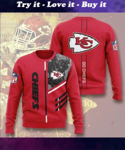 kansas city chiefs go chiefs full printing ugly sweater