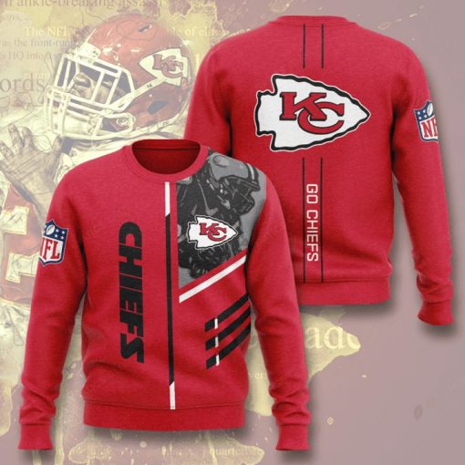 kansas city chiefs go chiefs full printing ugly sweater 3